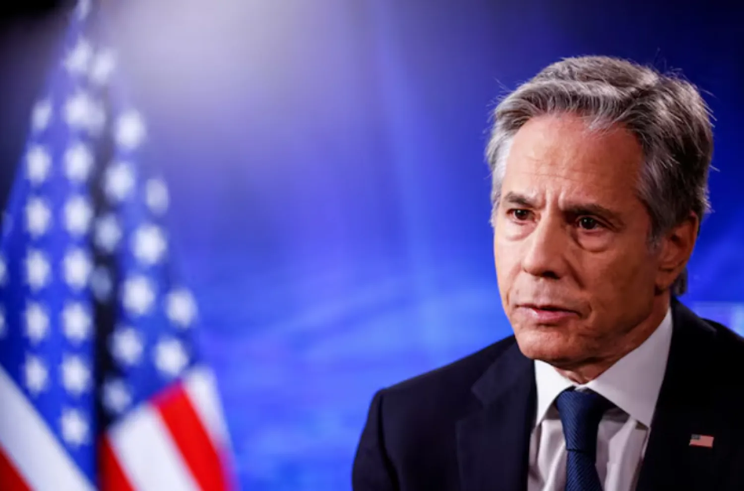 US Secretary of State Antony Blinken attends an interview, in Brussels, Belgium December 4, 2024. REUTERS/Johanna Geron/File Photo