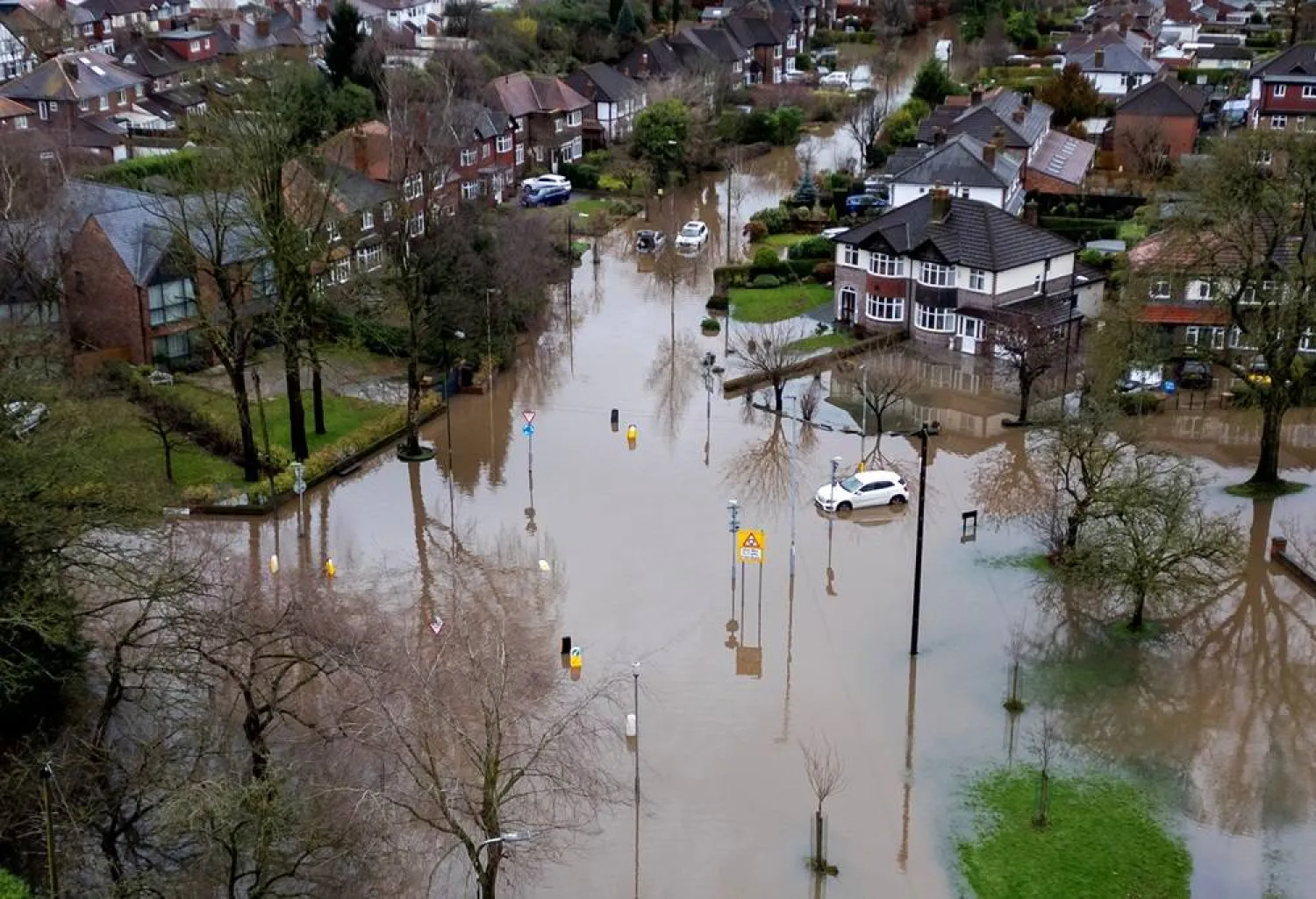 Parts Of UK Flooded By Heavy Rain As Wild Weather Continues To Disrupt 