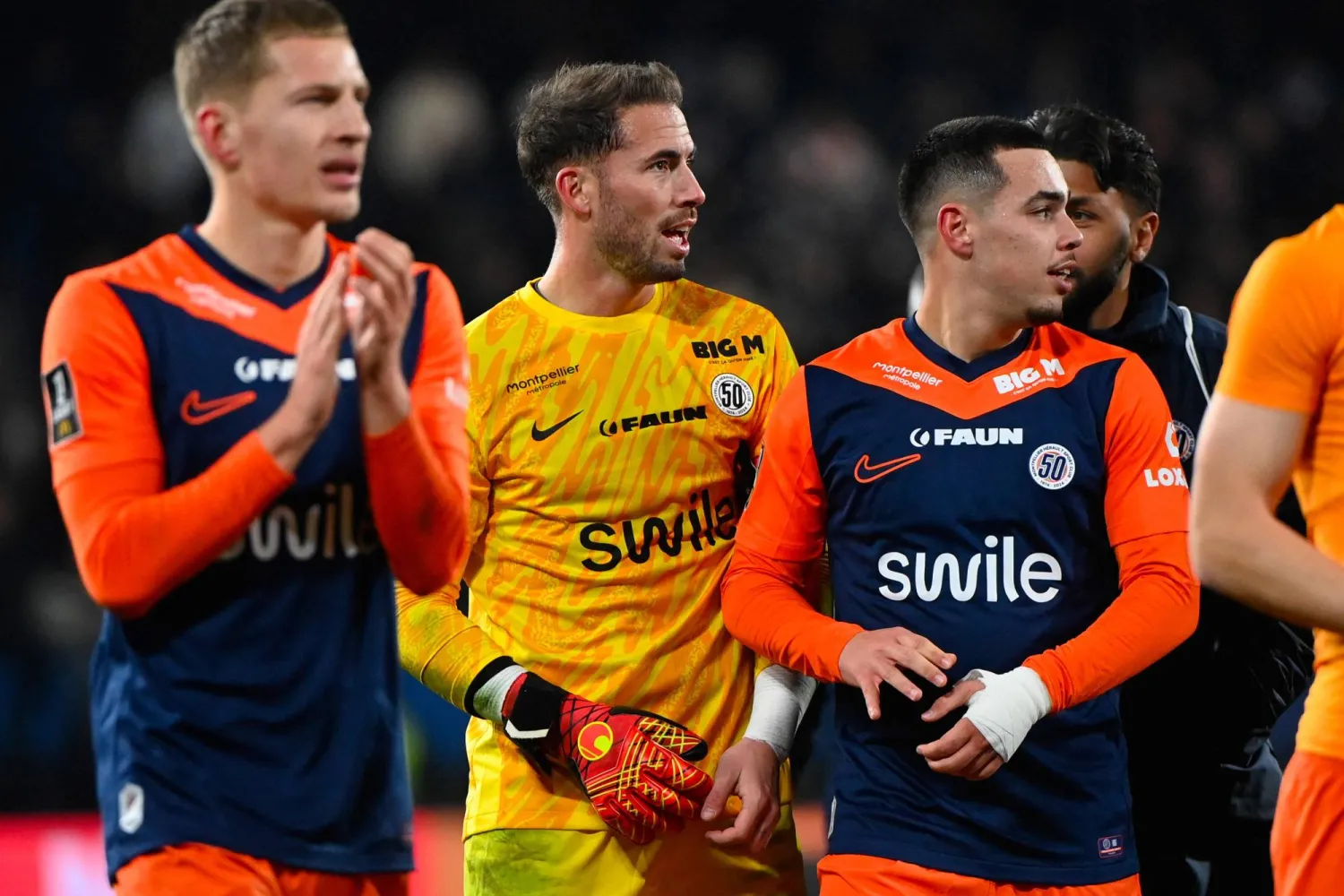 الحارس بنجامين ليكومت تألّق في مواجهة مونبيلييه وموناكو (أ.ف.ب)