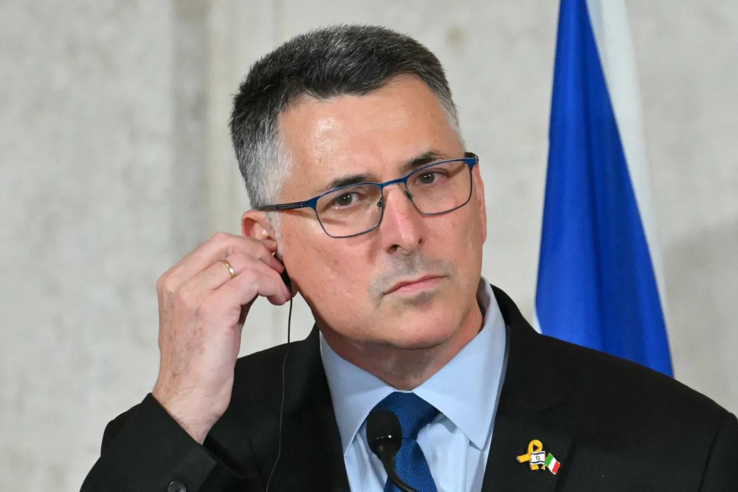 وزير الخارجية الإسرائيلي جدعون ساعر (أ.ف.ب)