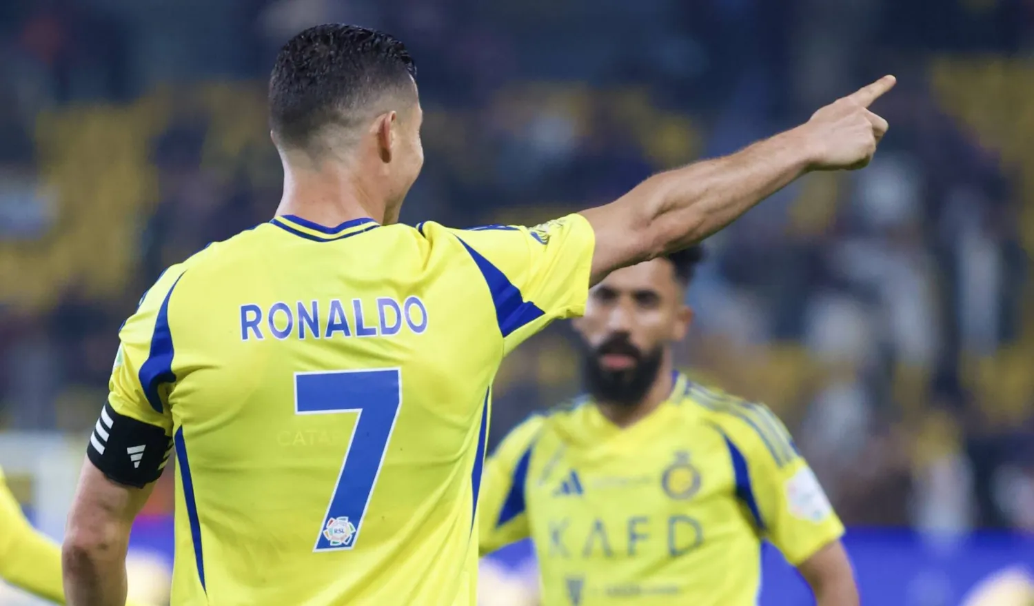 مورغان قدم إلى الرياض لرؤية صديقه رونالدو (تصوير: نايف العتيبي) 