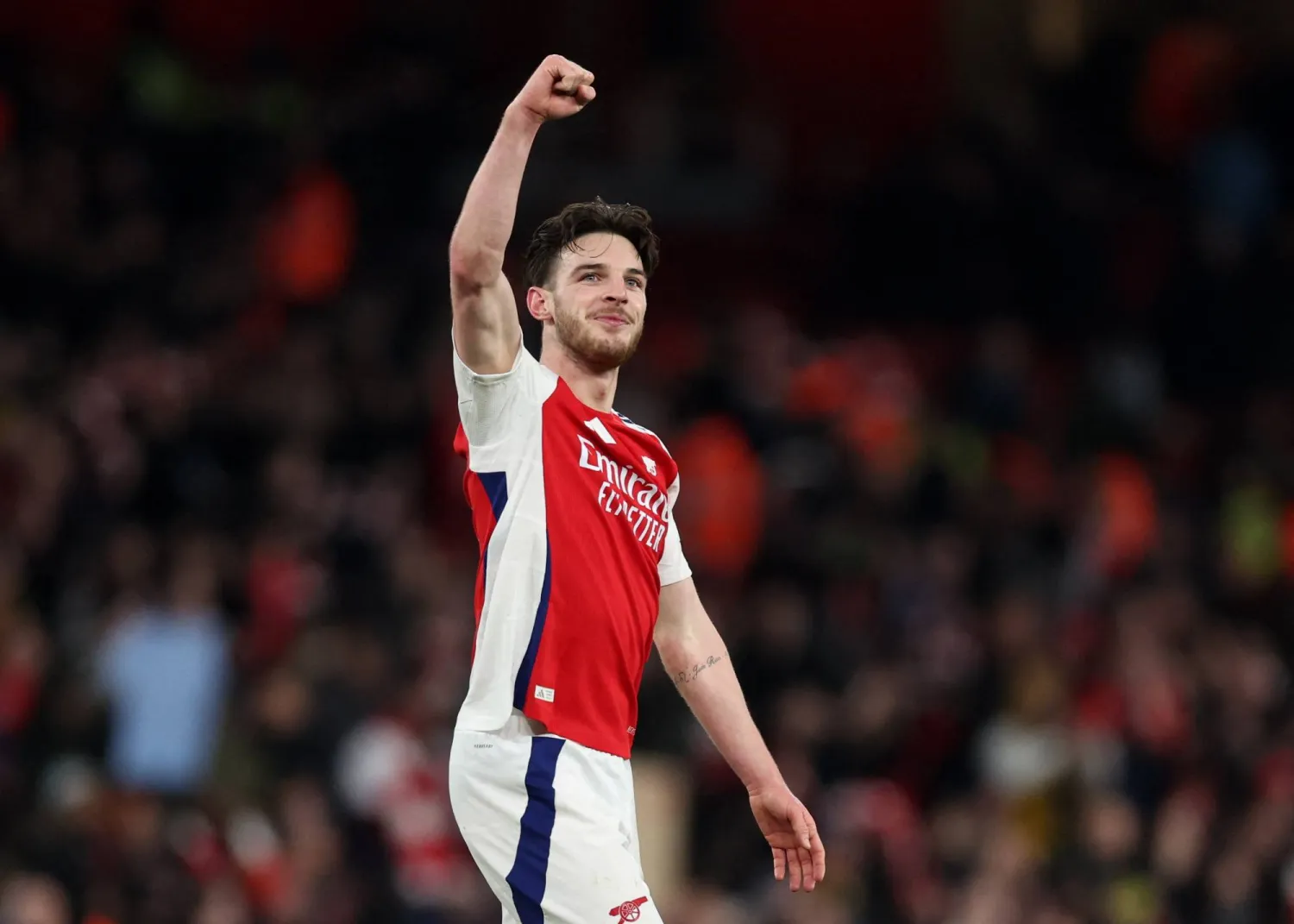 ديكلان رايس لاعب وسط آرسنال (رويترز)