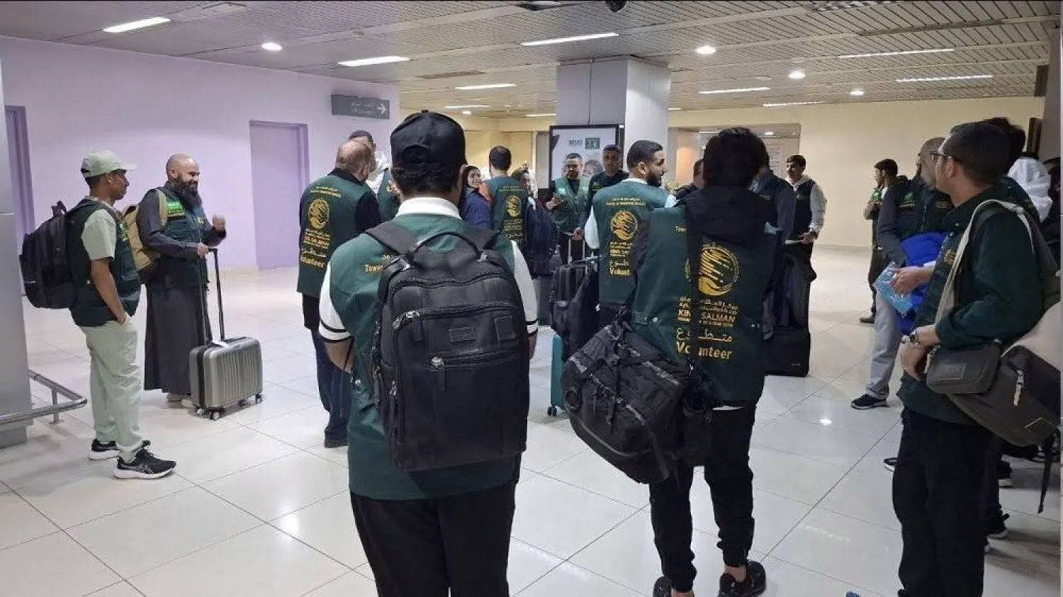 Damascus International Airport received the first three volunteer missions on Tuesday. (SANA)