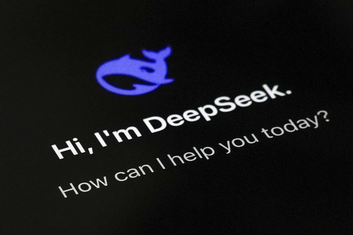 The smartphone app DeepSeek page is seen on a smartphone screen in Beijing, Jan. 28, 2025. (AP)