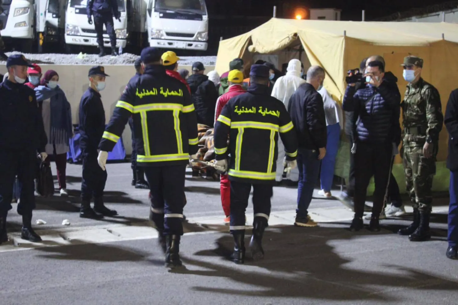 من عملية إسعاف المهاجرين الصوماليين (الحماية المدنية الجزائرية)