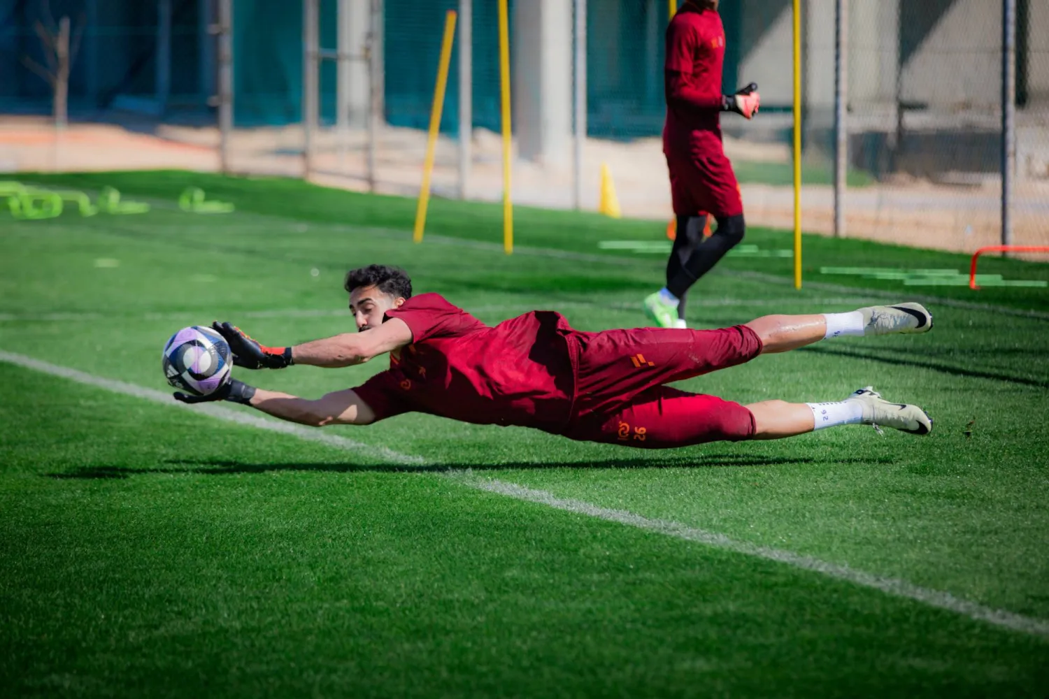 العقيدي خلال تدريبات الفتح الأخيرة (نادي الفتح)