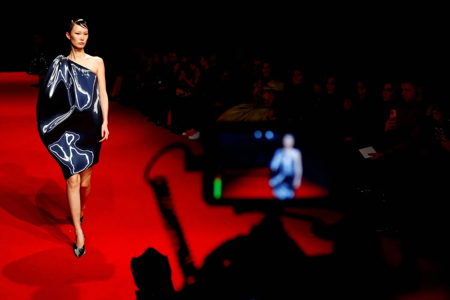 Models present creations from Christian Siriano during New York Fashion Week Fall-Winter 2025 in New York City, US, February 6, 2025. REUTERS/Shannon Stapleton