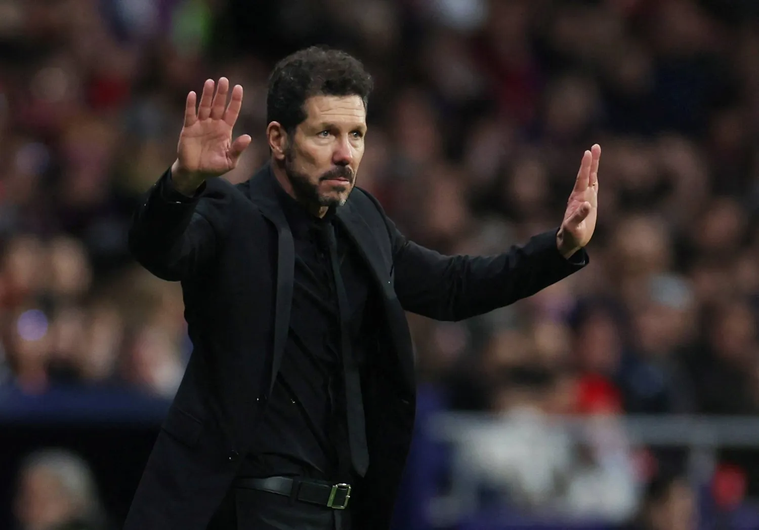 دييغو سيميوني مدرب أتلتيكو مدريد (رويترز)