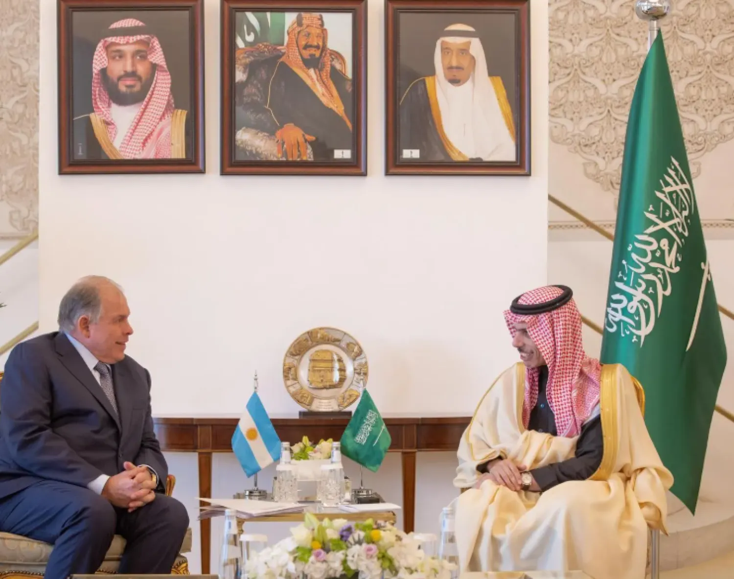 The two FMs met in Riyadh on Sunday - SPA