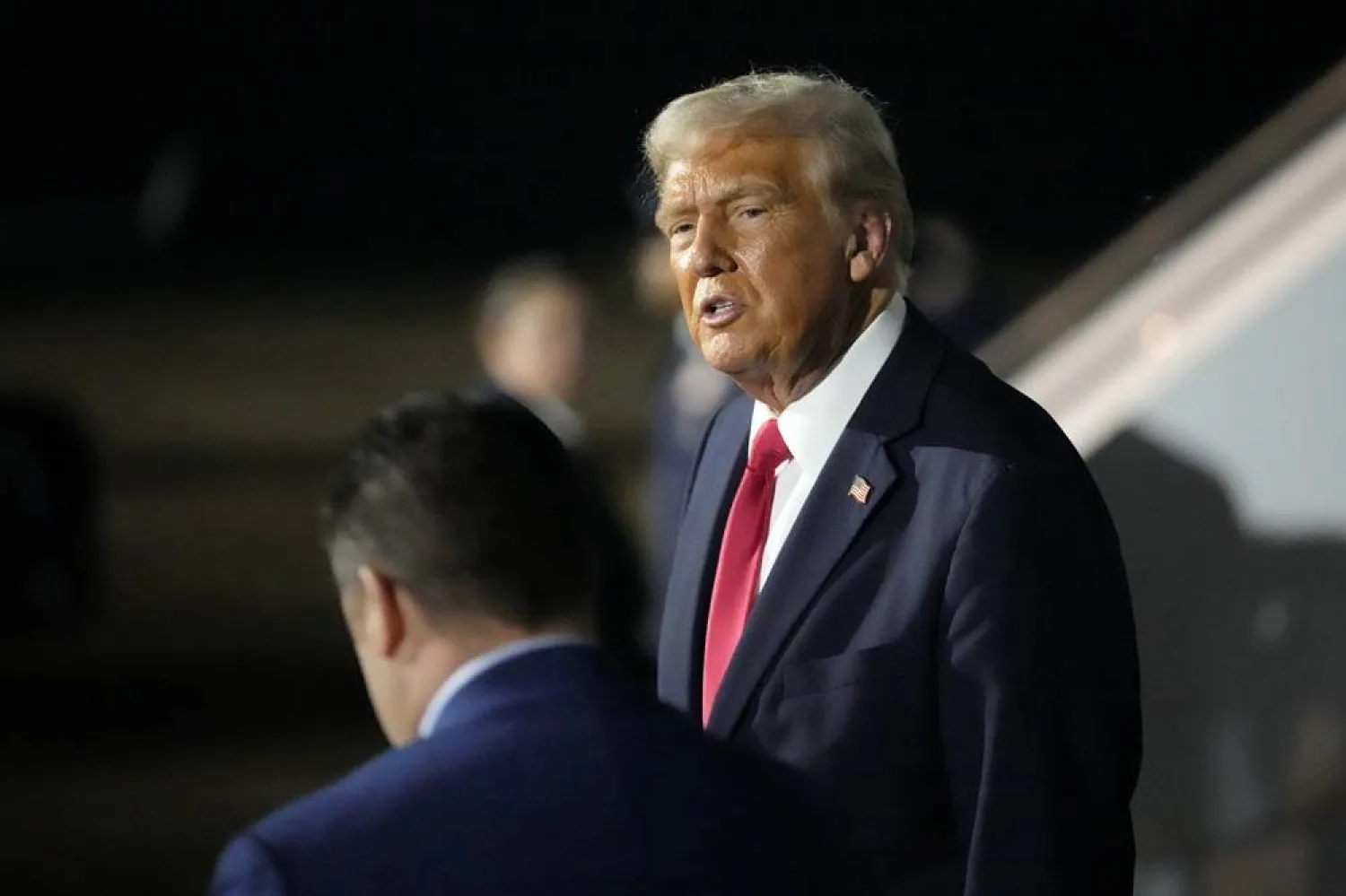  President Donald Trump is pictured before boarding Air Force One at the Naval Air Station Joint Reserve Base in New Orleans, Sunday, Feb. 9, 2025. (AP) 