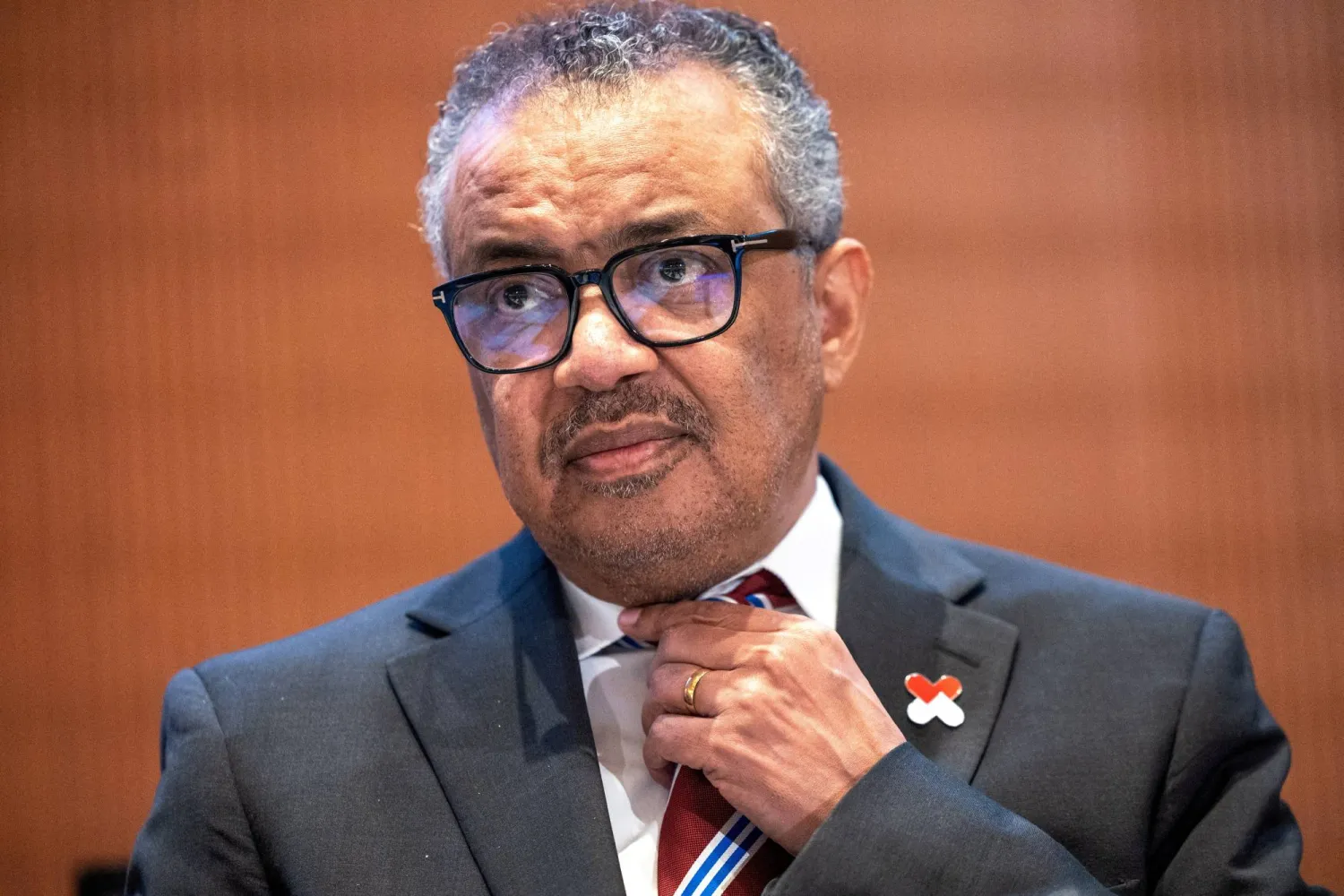 FILE PHOTO: Director-General of the World Health Organisation (WHO) Dr. Tedros Adhanom Ghebreyesus attends the World Health Assembly at the United Nations in Geneva, Switzerland, May 27, 2024. REUTERS/Denis Balibouse/File Photo