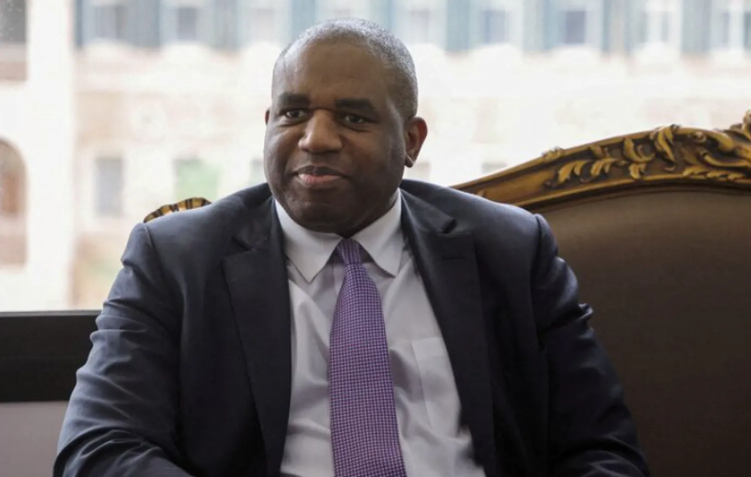 Britain's new foreign secretary, David Lammy, is pictured at a meeting in Beirut, Lebanon in January 12, 2024. REUTERS/Mohamed Azakir/File Photo