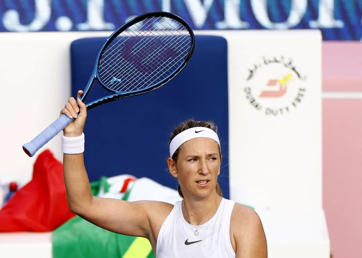 البيلاروسية المخضرمة فيكتوريا أزارينكا تواصل مشوارها في دبي (رويترز)