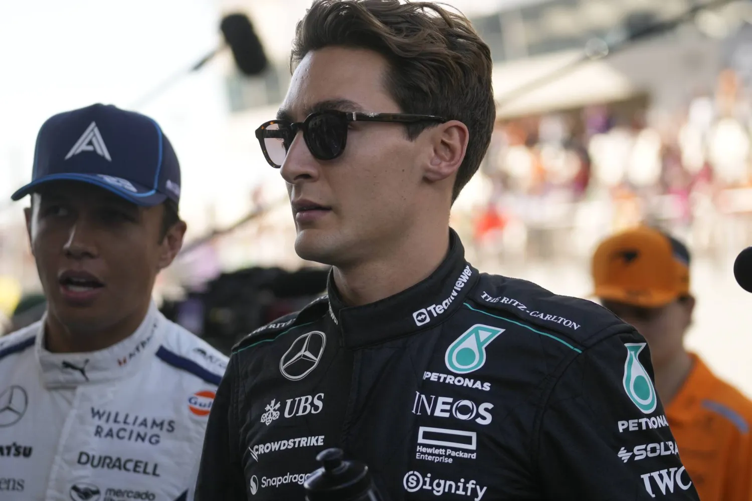 جورج راسل سائق مرسيدس (أ.ب)