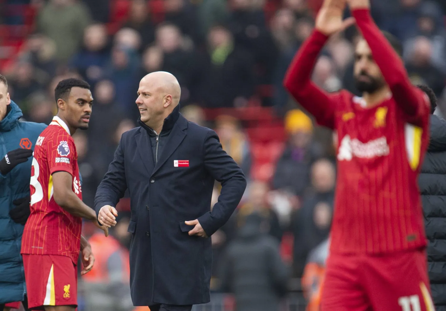 سلوت مدرب ليفربول واثق من قدرة لاعبيه على التعامل مع الضغوطات في طريق اللقب (ا ب ا)