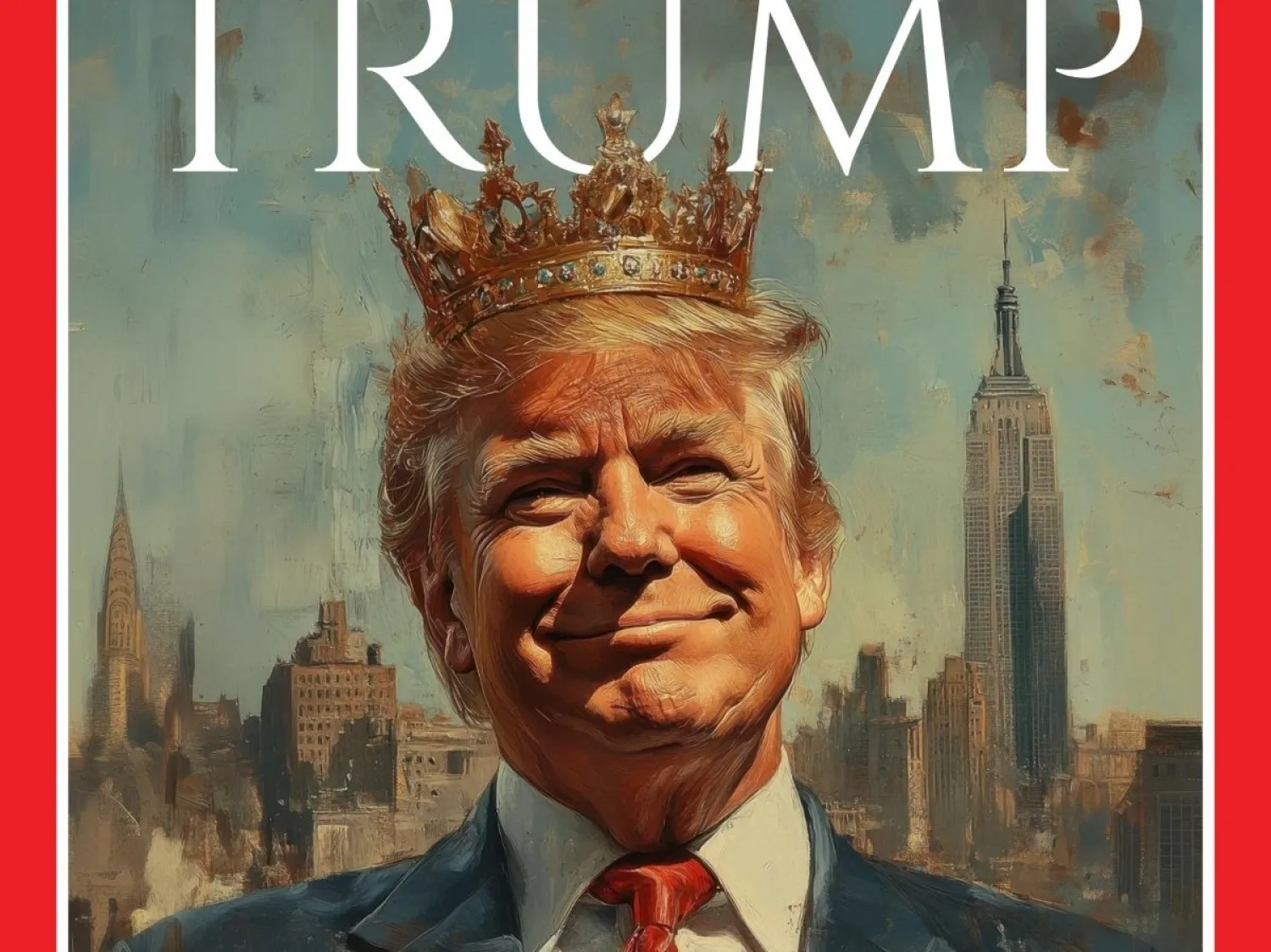 الصورة التي نشرها البيت الأبيض لترمب مرتدياً تاجاً