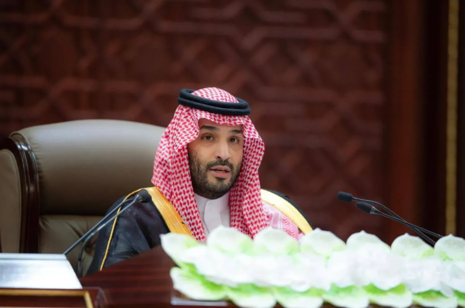 The Saudi Crown Prince addresses the advisory Shura Council. SPA