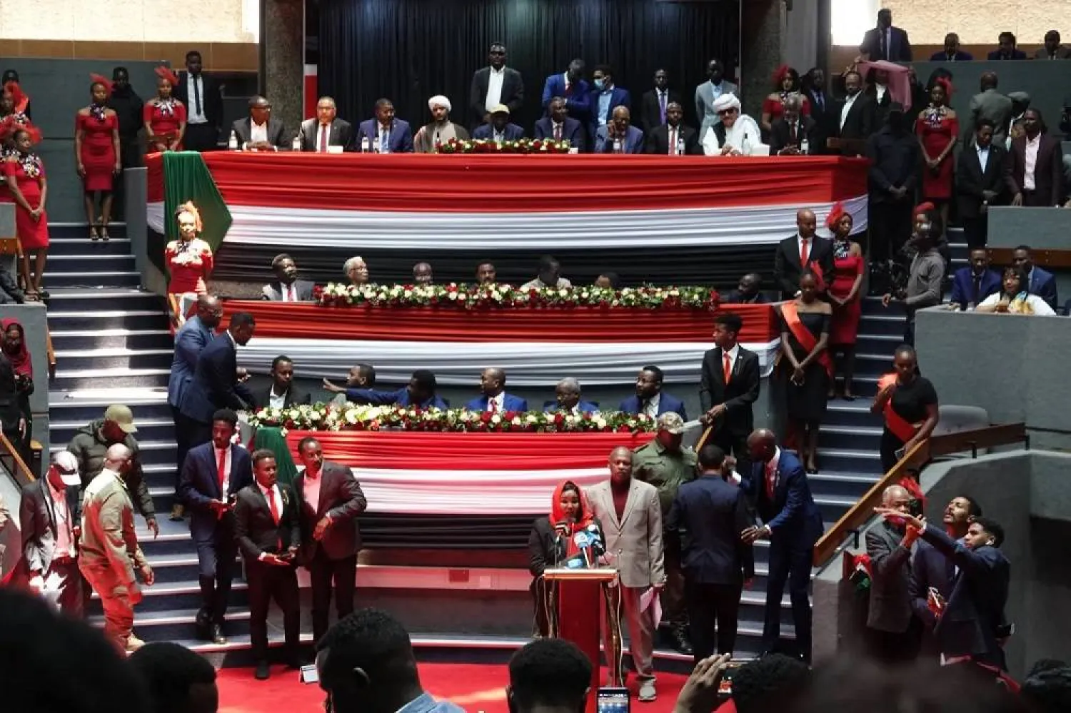 A photo taken on February 18, 2025, in the Kenyan capital Nairobi shows representatives of Sudanese political and military groups working to form a parallel government in areas controlled by the Rapid Support Forces (RSF) in Sudan. (dpa) 