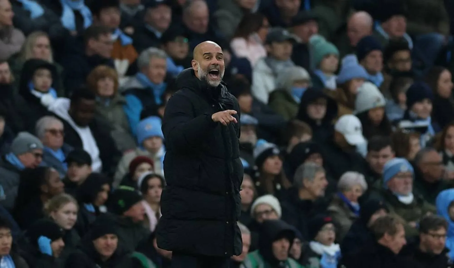 Football - Premier League - Manchester City v Newcastle United - Etihad Stadium, Manchester, Britain - February 15, 2025 Manchester City manager Pep Guardiola. Action Images via Reuters)
