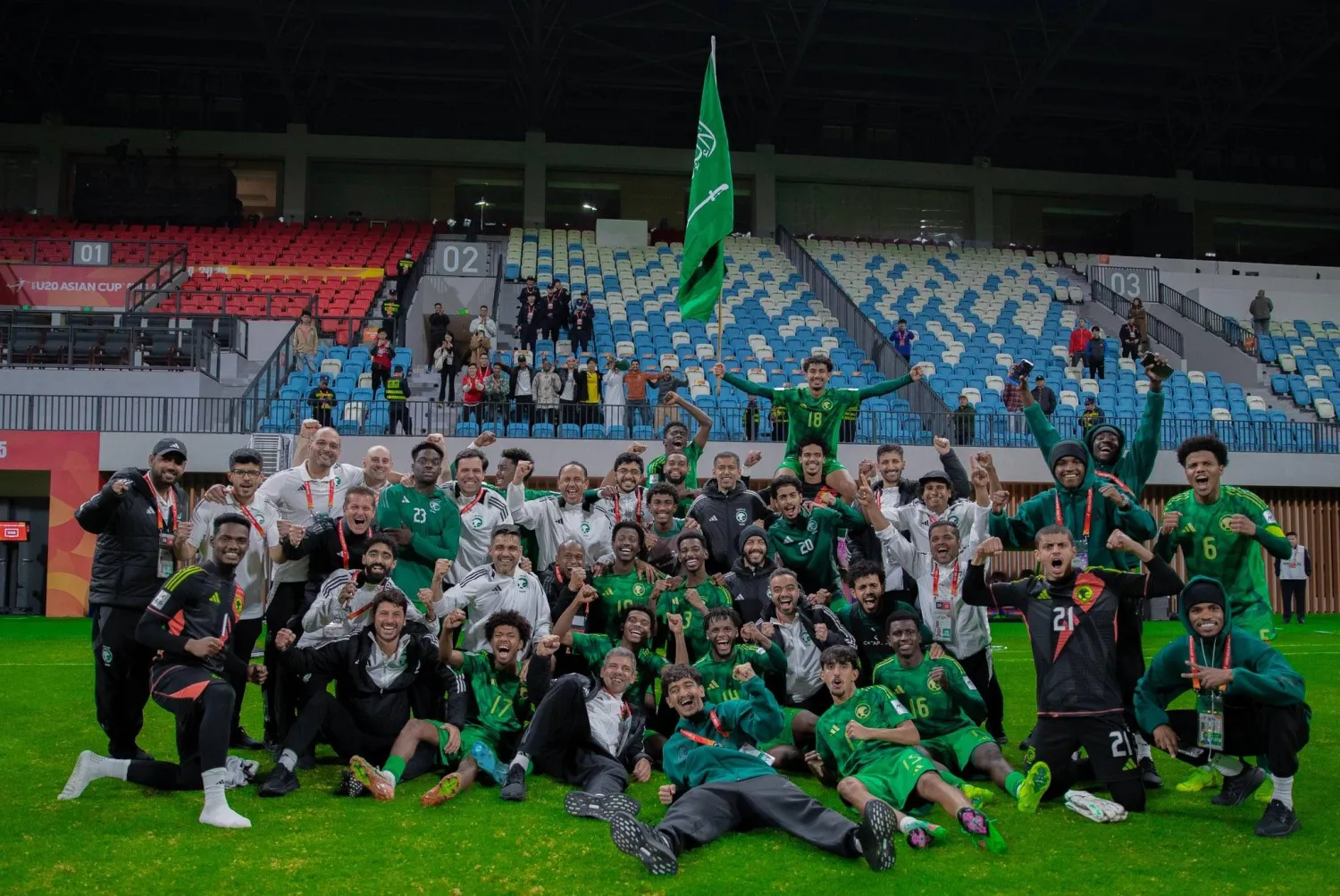 فرحة سعودية ببلوغ النهائي القاري بعد تجاوز كوريا الجنوبية (المنتخب السعودي)