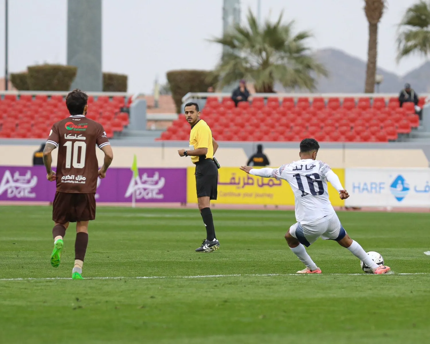 الحكم آل شهدان خلال قيادته لقاء الجبلين والعدالة (الدرجة الأولى)