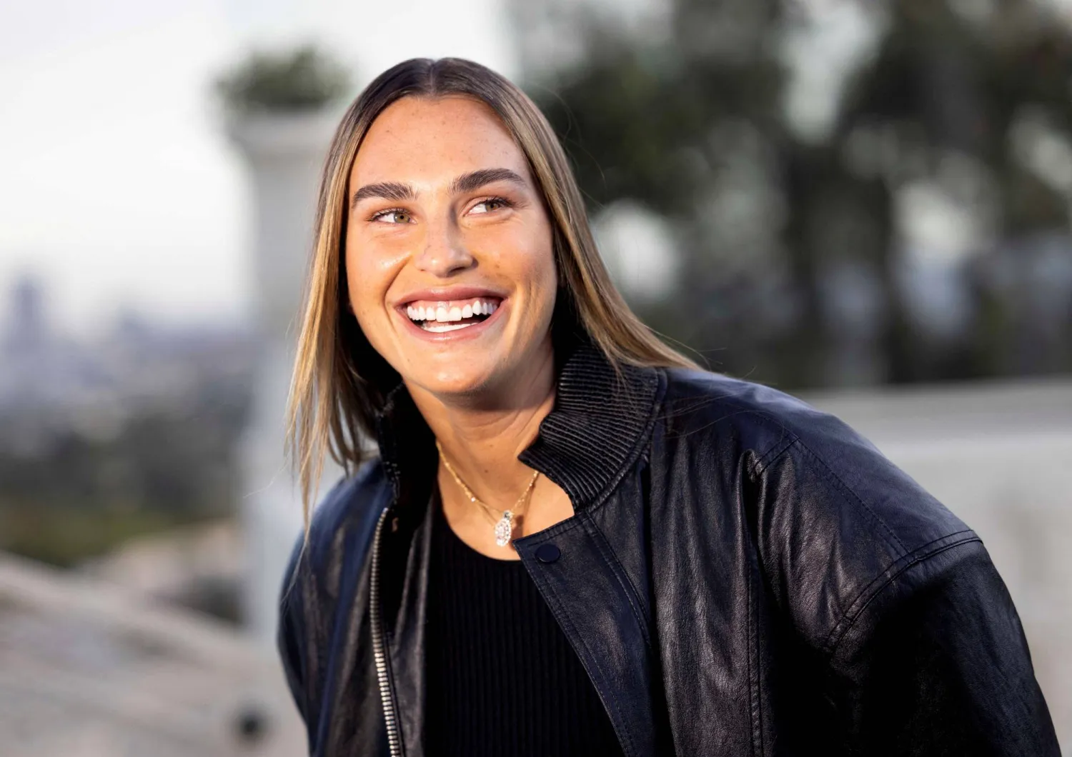 أرينا سبالينكا المصنفة الأولى عالمياً في حفل هوليوود (رويترز)