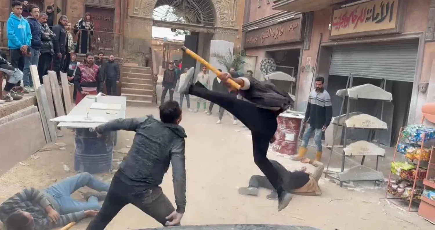 أحمد العوضي في مشهد من مسلسله «فهد البطل» (حسابه على فيسبوك)