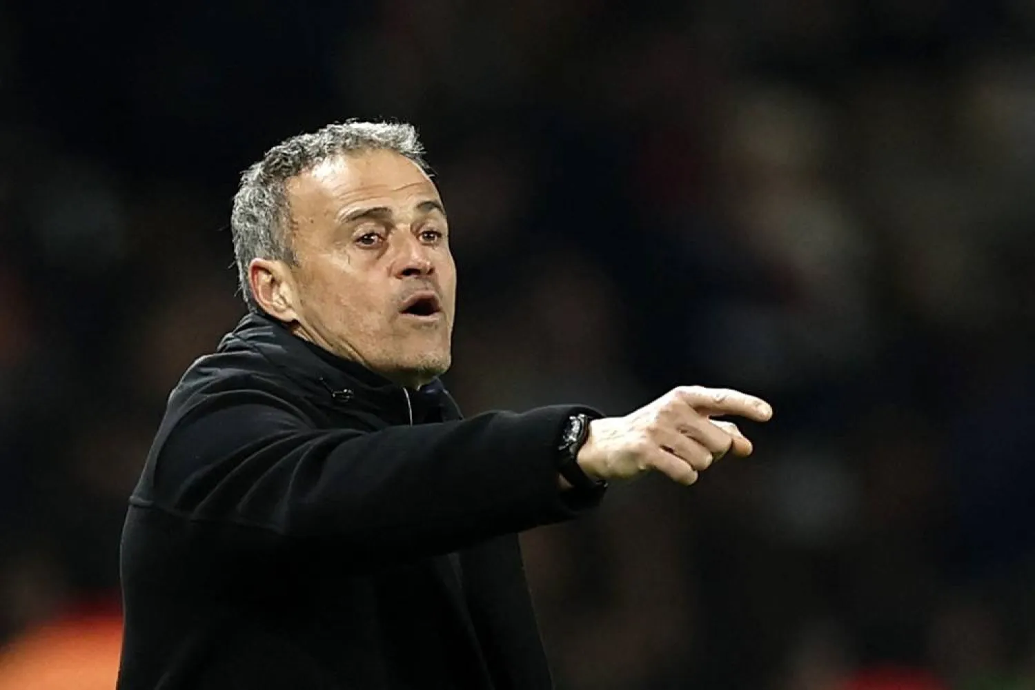 Football - Ligue 1 - Paris St Germain v Lille - Parc des Princes, Paris, France - March 1, 2025 Paris St Germain coach Luis Enrique. (Reuters)