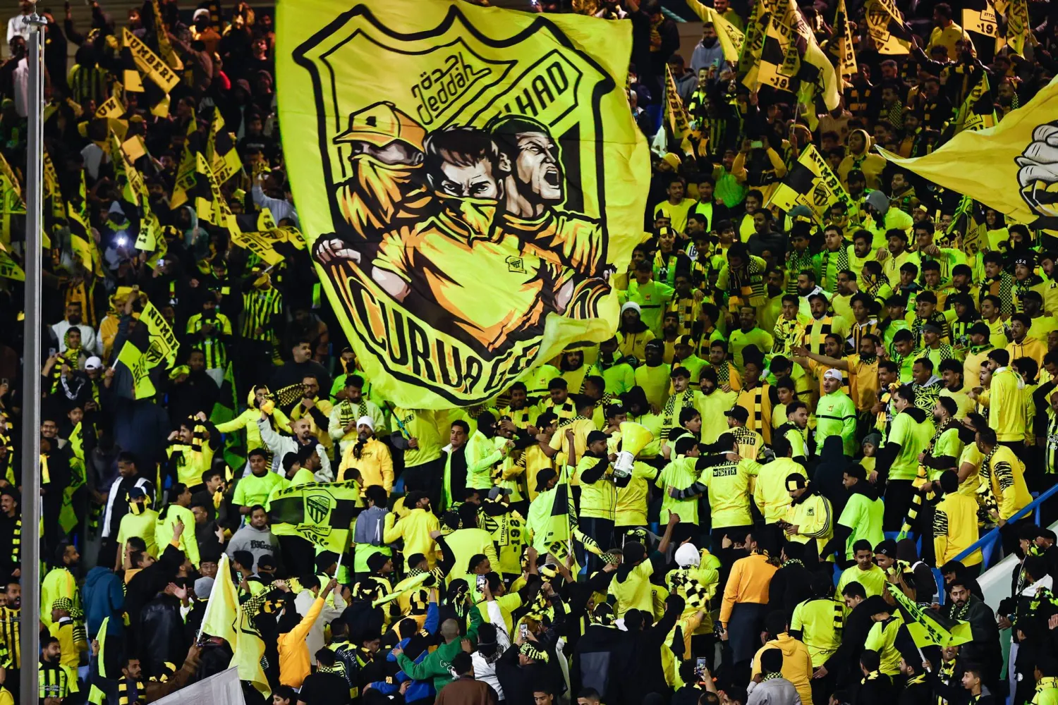 جماهير الاتحاد خلال إحدى مباريات فريقها هذا الموسم (تصوير: عيسى الدبيسي)