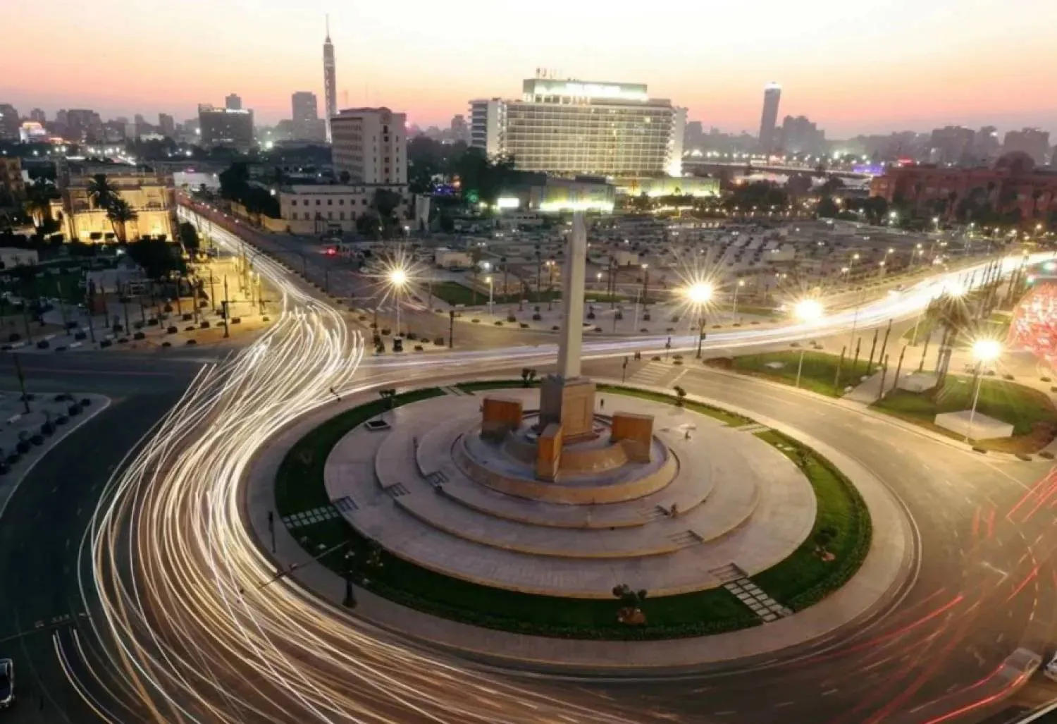 A general view shows Tahrir Square in Cairo, Egypt July 13, 2020. (Reuters)
