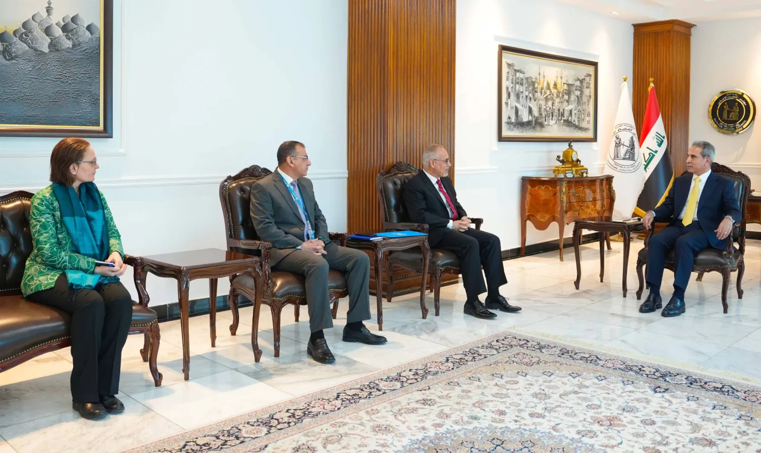 رئيس مجلس القضاء مع الممثل الخاص للأمم المتحدة (إعلام القضاء)