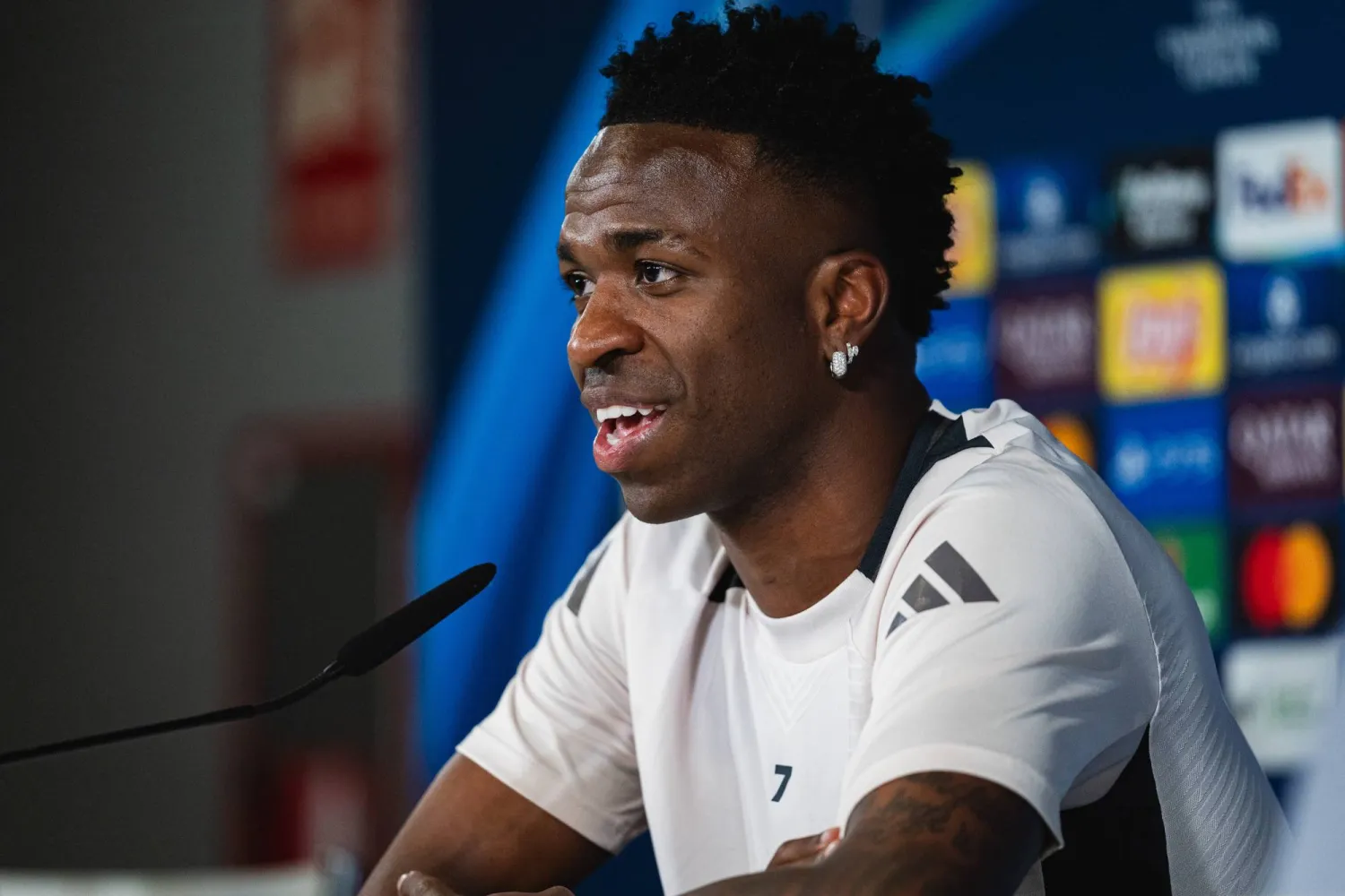 البرازيلي فينيسيوس جونيور مهاجم ريال مدريد الإسباني (د.ب.أ)