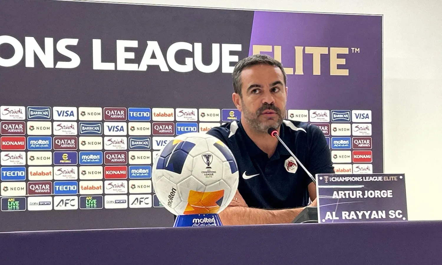 البرتغالي أرتور جورج مدرب فريق الريان القطري (الشرق الأوسط)