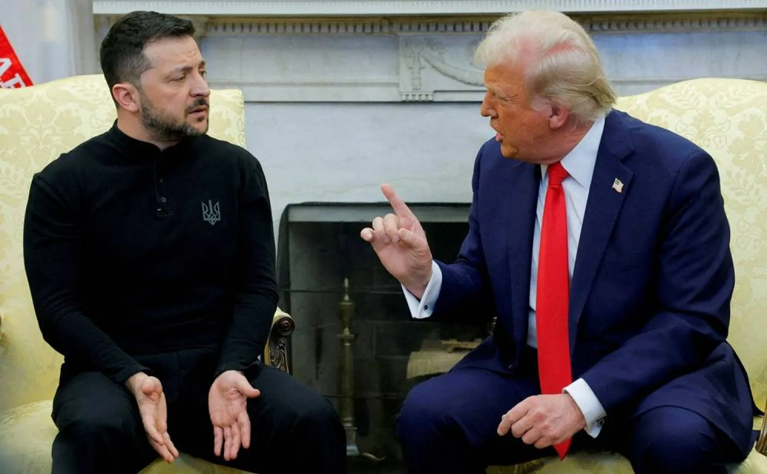 US President Donald Trump meets with Ukrainian President Volodymyr Zelenskiy at the White House in Washington, DC, US, February 28, 2025. (Reuters) 