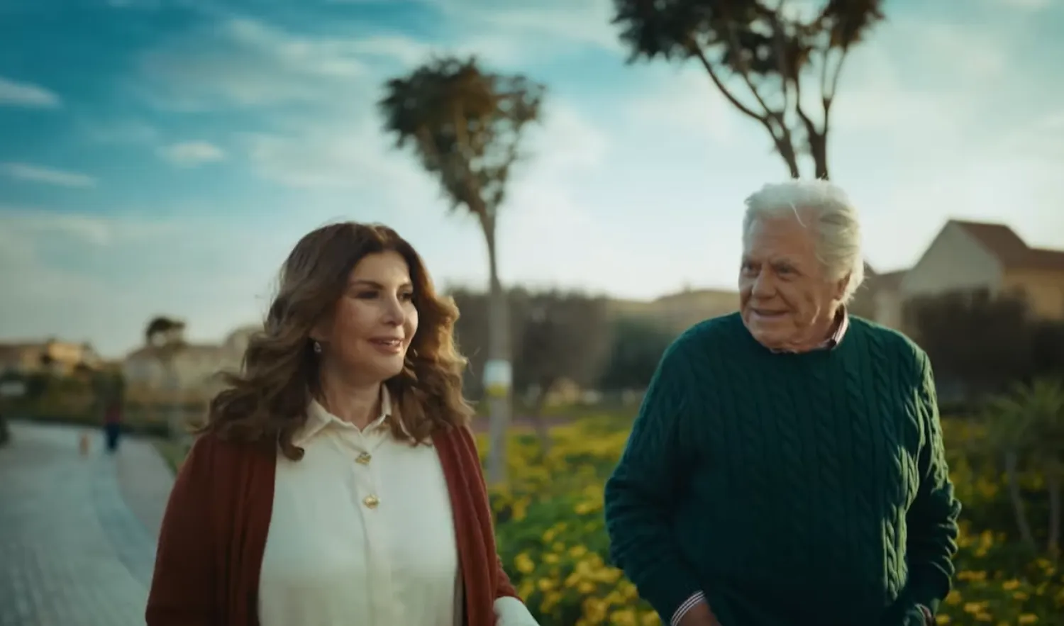 لقطة من ظهور فهمي وميرفت سوياً (الإعلان على فيسبوك)