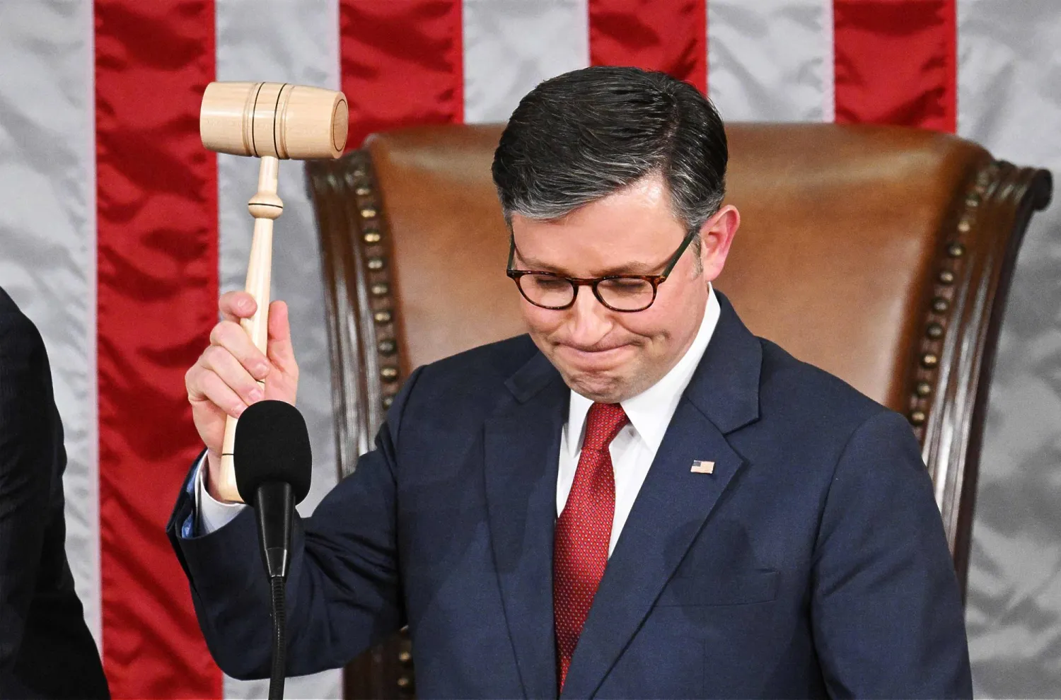 رئيس مجلس النواب الأميركي مايك جونسون (أ.ف.ب)