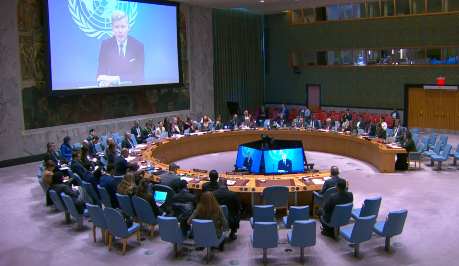 غروندبرغ خلال إحاطة أمام مجلس الأمن بشأن الحالة في اليمن (الأمم المتحدة)