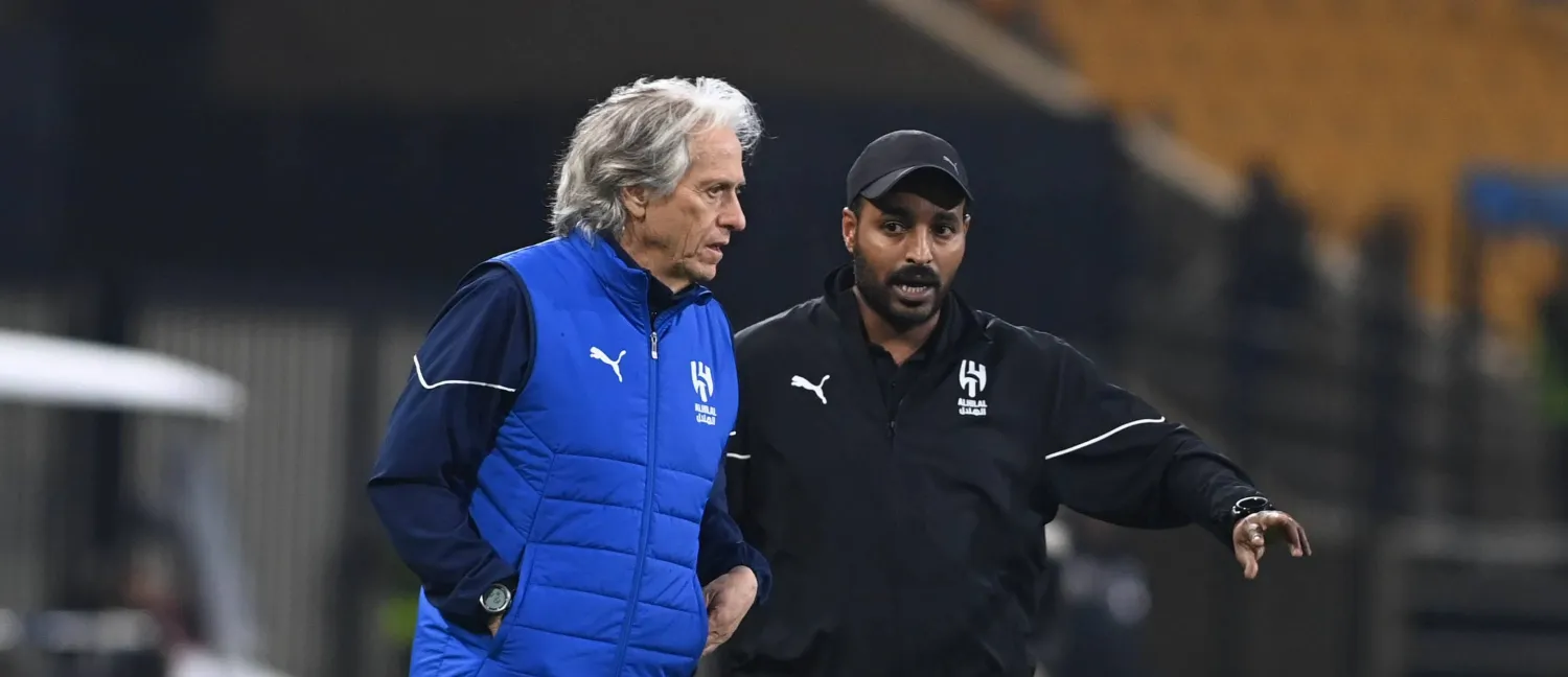 خيسوس مدرب فريق الهلال قال إن الفوز هو الأهم دون النظر للمستوى (تصوير: بشير صالح)