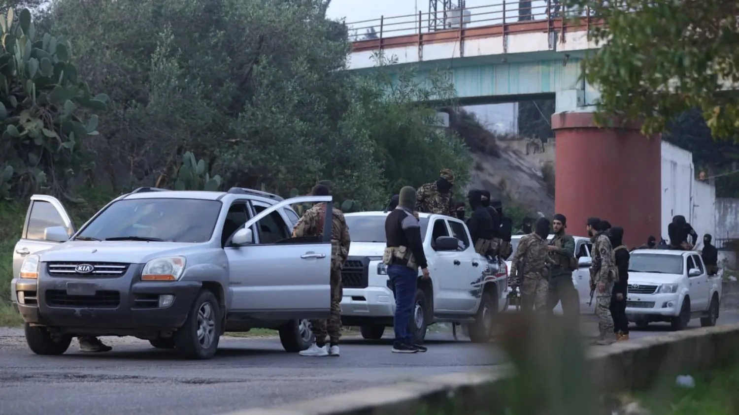 صورة نشرتها وكالة الأنباء السورية للتعزيزات الأمنية إلى منطقة الساحل