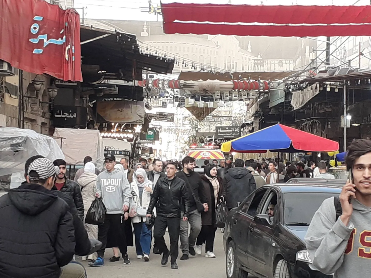 سوق حي الميدان في دمشق قبيل ساعات الإفطار (الشرق الأوسط)
