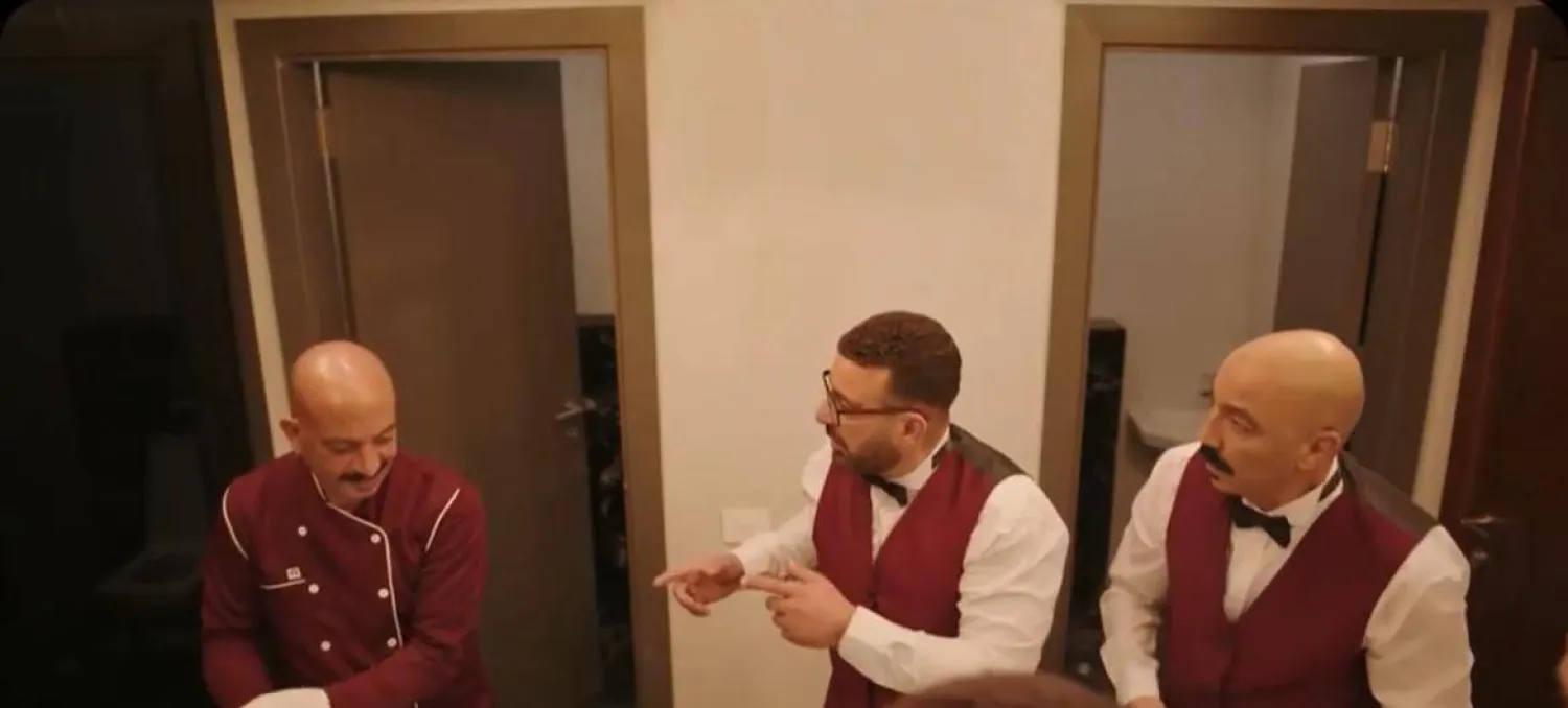 أحمد السقا وطارق لطفي في مشهد من «العتاولة 2» (حسابه على «فيسبوك»)