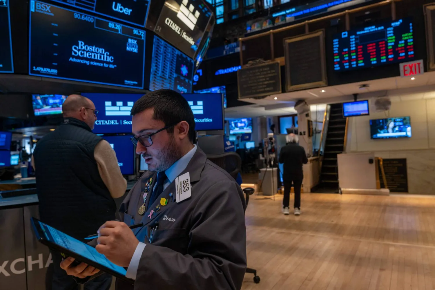 متداولون في بورصة نيويورك (أ.ف.ب)