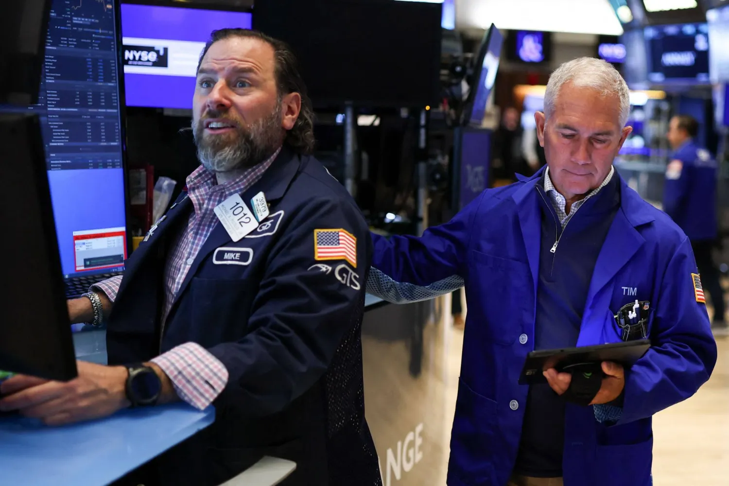 متداولون في بورصة نيويورك (أ.ف.ب)