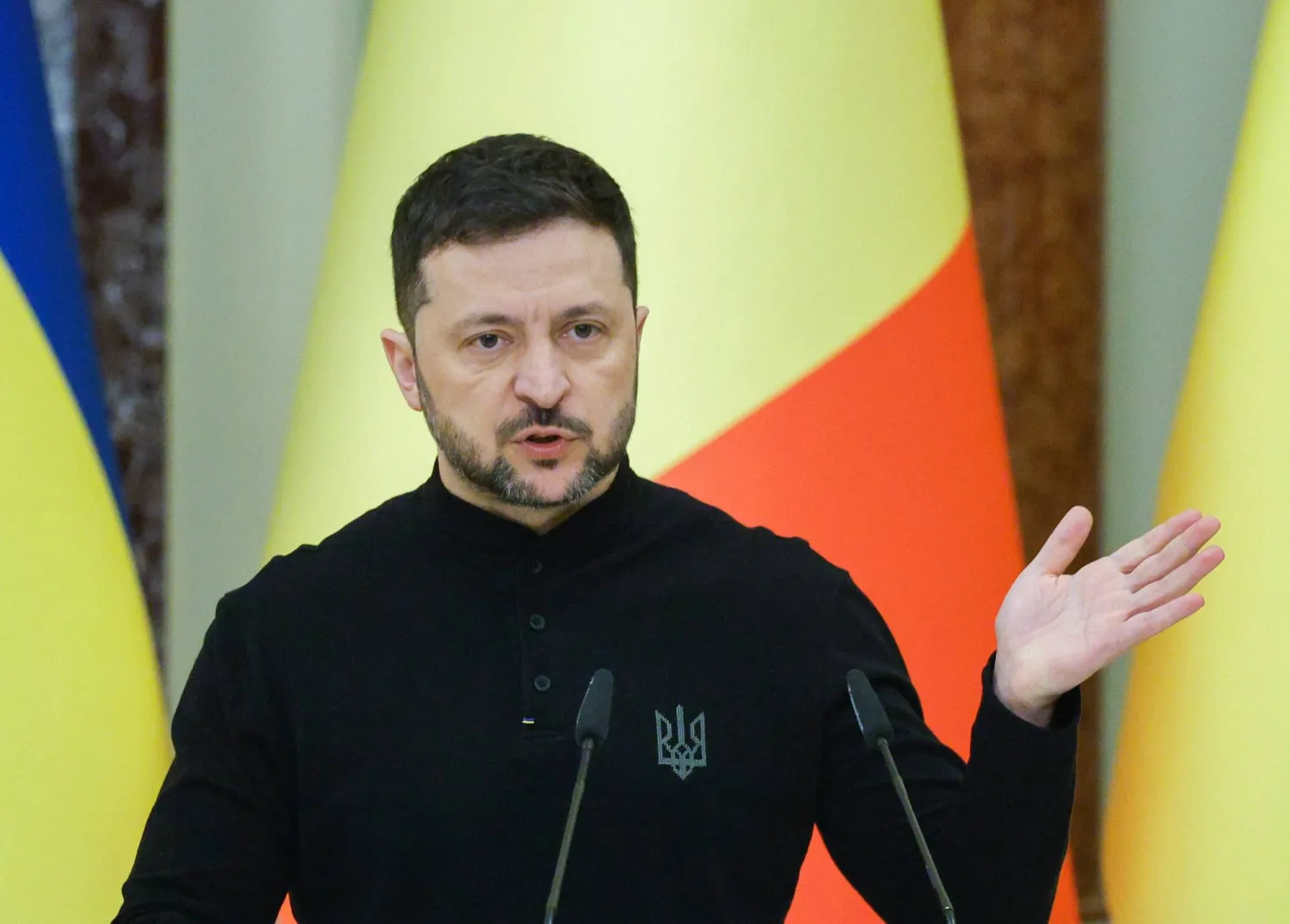 الرئيس الأوكراني فولوديمير زيلينسكي (إ.ب.أ)