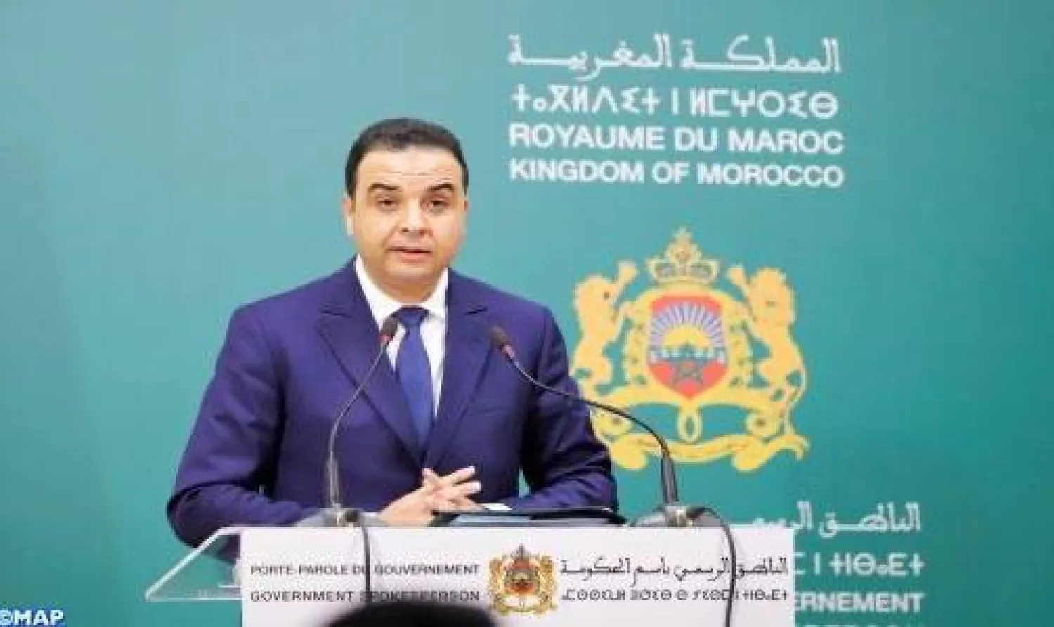 الناطق باسم الحكومة المغربية مصطفى بايتاس (الشرق الأوسط)