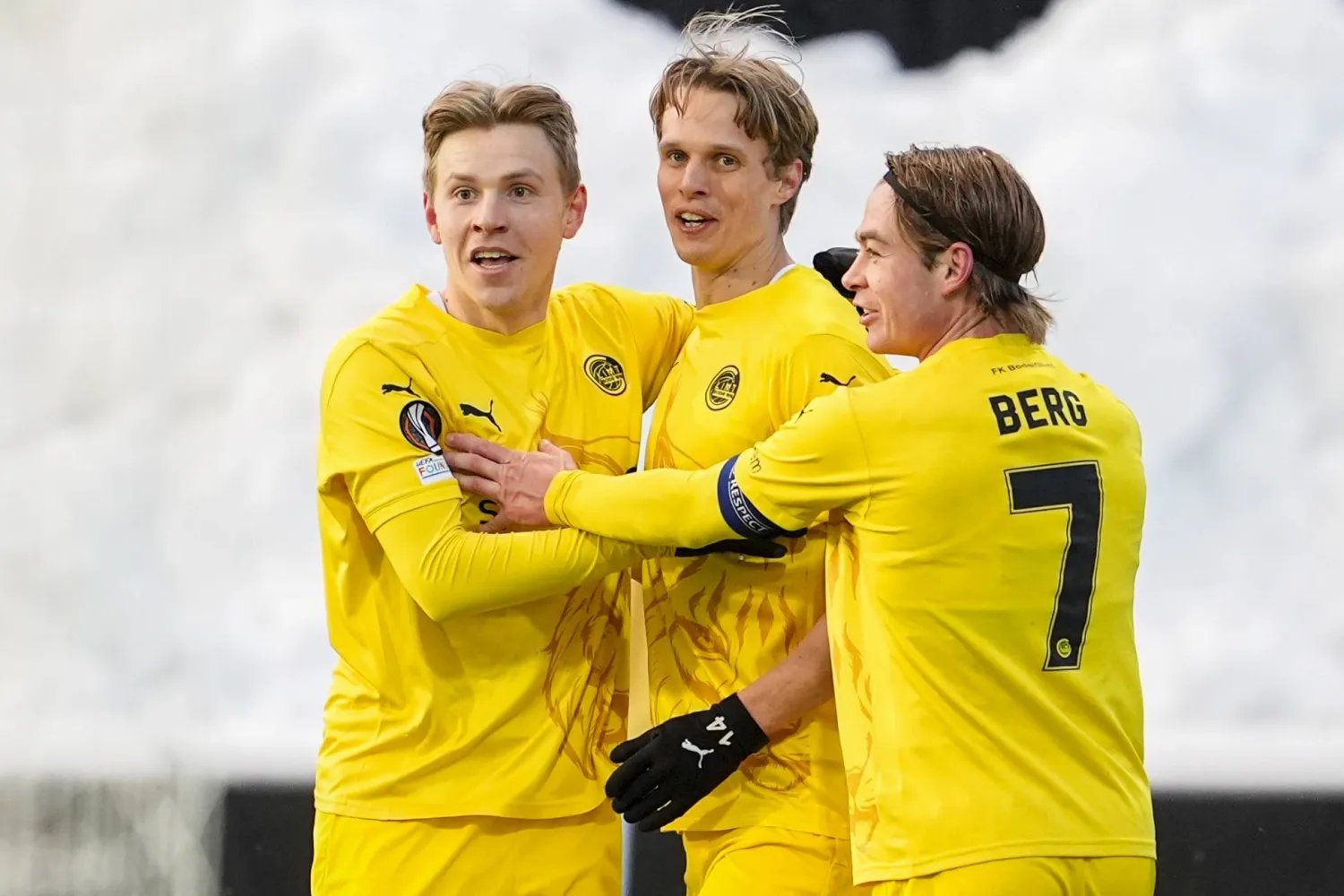 فرحة نرويجية بالهدف الثاني (أ.ب)