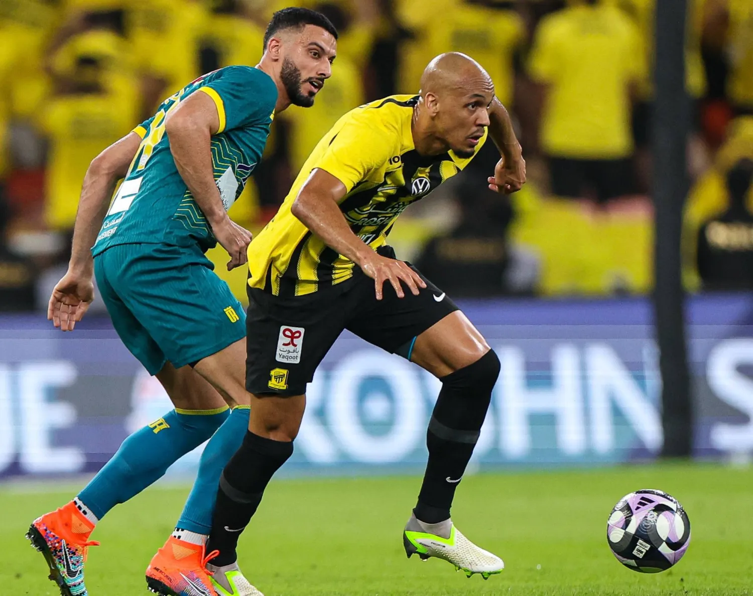 من مباراة الاتحاد والعروبة في جدة (نادي الاتحاد)