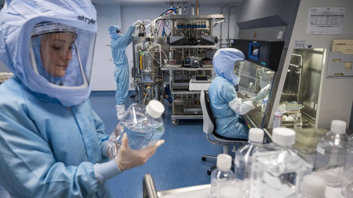Participants in the talks are trying to improve their response to the next pandemic. Thomas Lohnes / AFP
