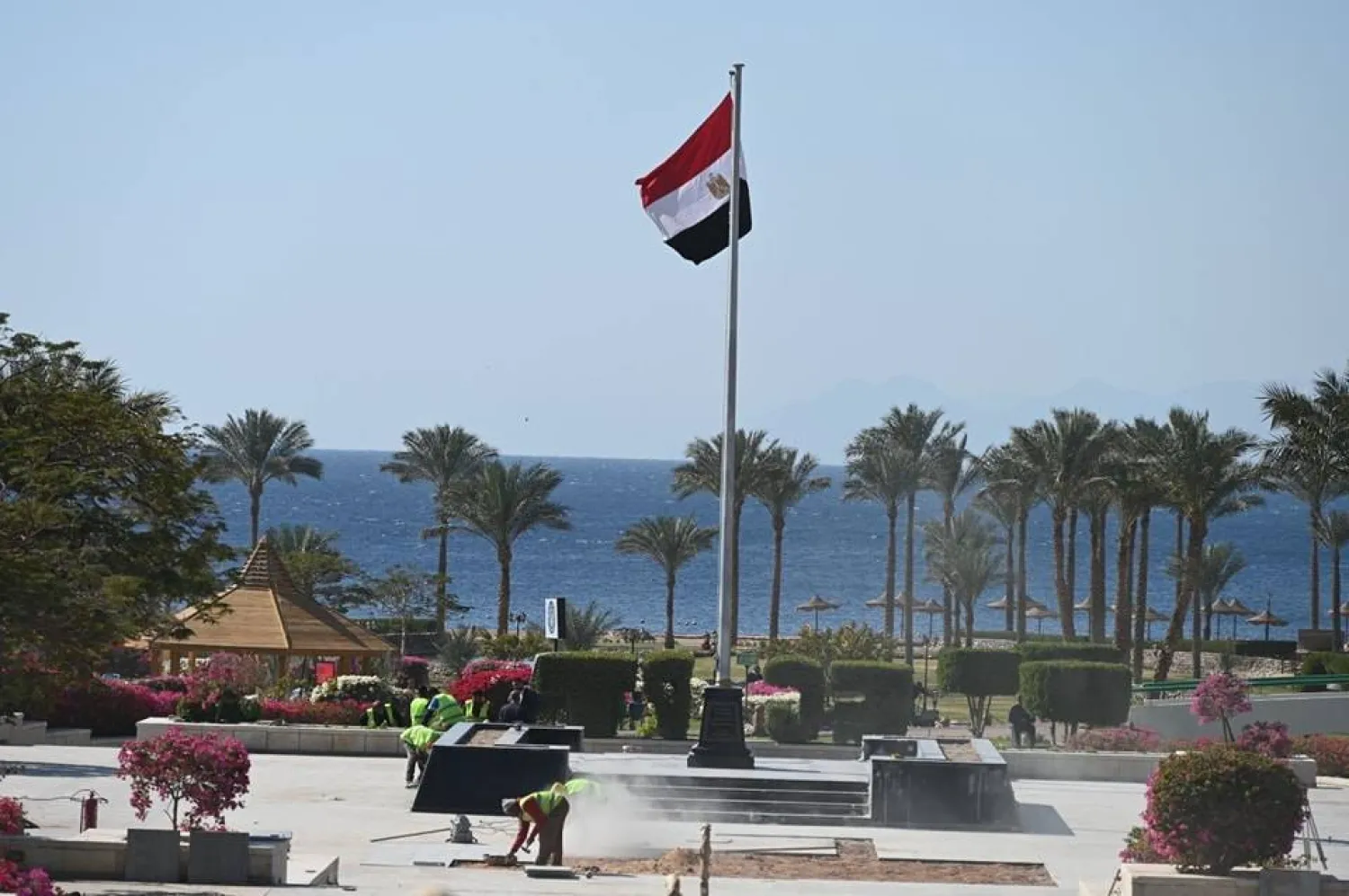 ساحة العلم في مدينة طابا (محافظة جنوب سيناء)