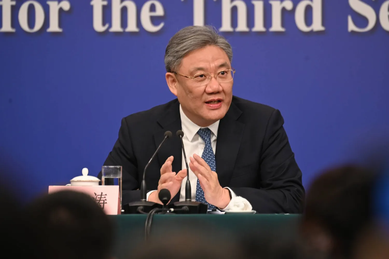 وزير التجارة الصيني وانغ وينتاو (د.ب.أ)